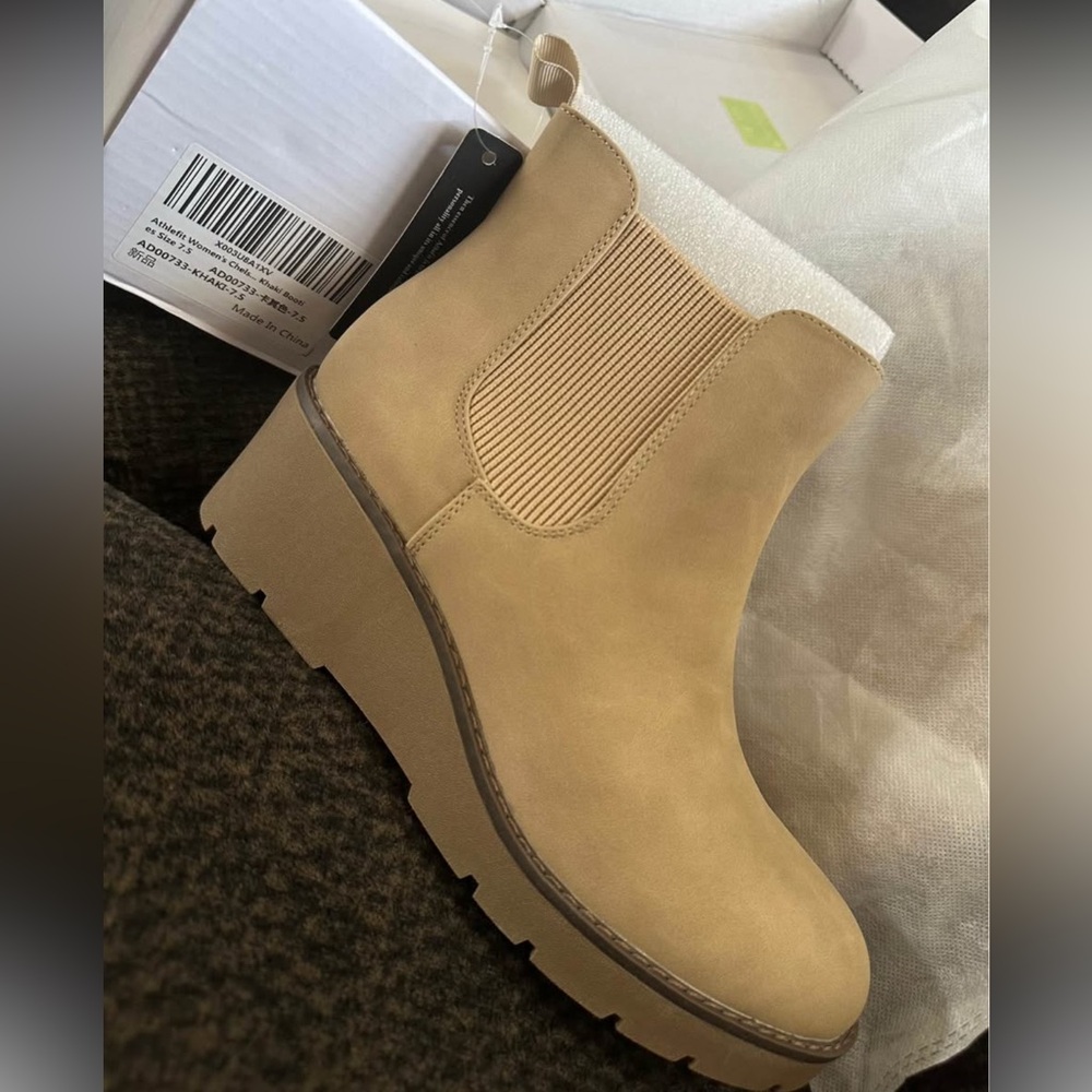 Stylish Beige Ankle Booties